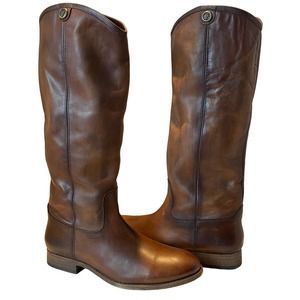 Frye Melissa Tall Boots Sz 7.5 Brown